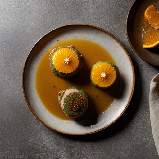 Pork Mignonnes With Orange & Green Pepperco recipe image