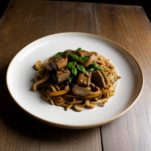 Pork & Peanut Stir-Fry recipe image