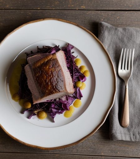Pork Roast With Red Cabbage recipe image