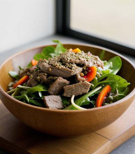 Pork Salad With Mustard-Soy Sauce recipe image