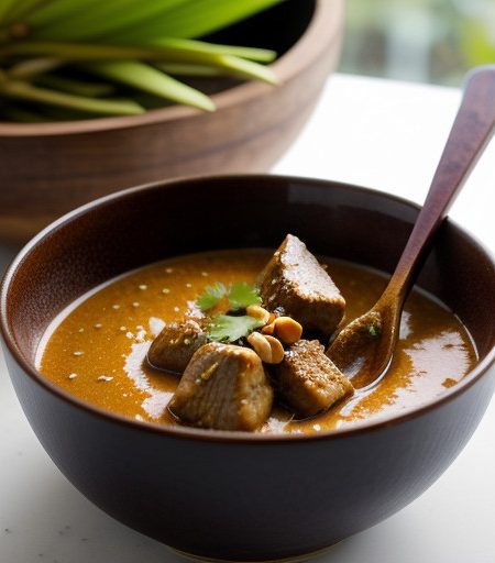 Pork Satay With Peanut Sauce - Midsummer Thai Dinner recipe image