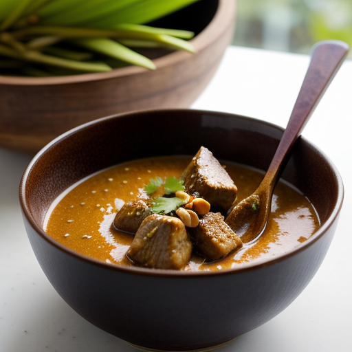 Pork Satay With Peanut Sauce - Midsummer Thai Dinner recipe image