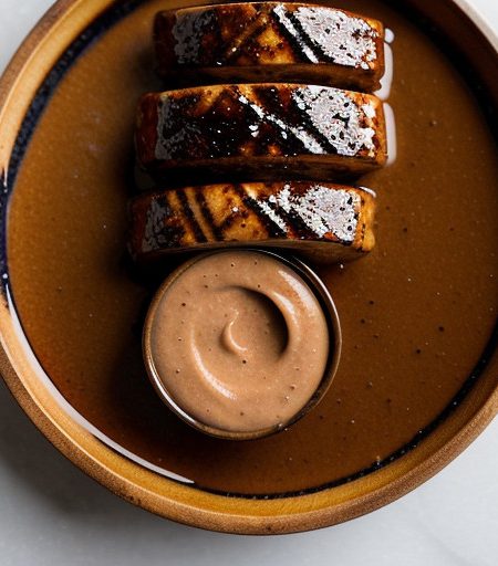 Pork Sate With Peanut Dipping Sauce Vmxv03 A recipe image