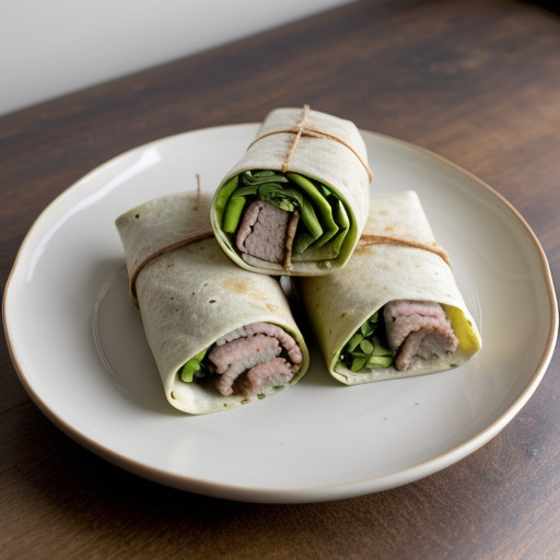 Pork & Scallion Wraps recipe image