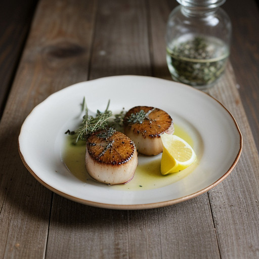 Pork Scallops With Lemon and Herbs recipe image