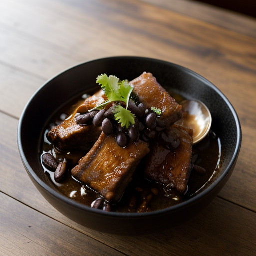 Pork Spareribs in Black Bean Sauce/See Jup Pa recipe image