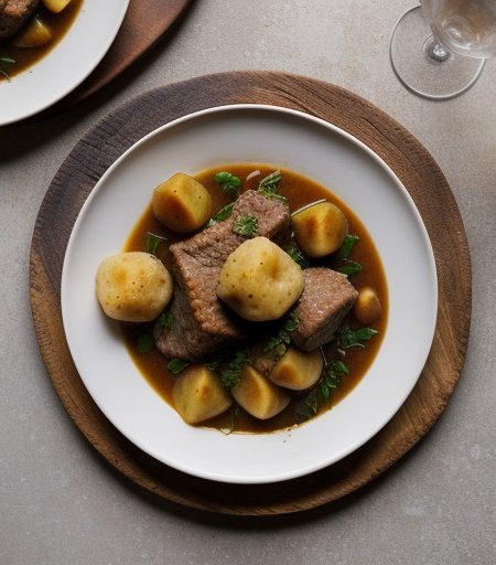 Pork Stew With Cornmeal Dumplings recipe image