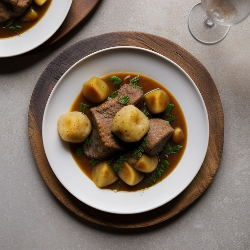 Pork Stew With Cornmeal Dumplings recipe image