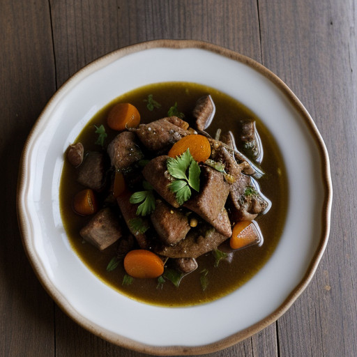 Pork Stew With Prunes and Apricots recipe image