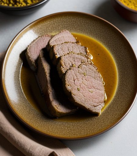 Pork Tenderloin With Mustard Glaze recipe image