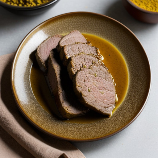 Pork Tenderloin With Mustard Glaze recipe image