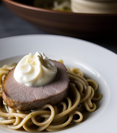 Pork W/ Apples & Noodles recipe image