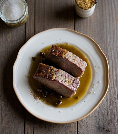 Pork W/ Figs~ Pearl Onions & Mustard recipe image