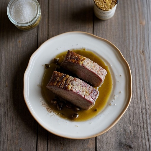 Pork W/ Figs, Pearl Onions & Mustard recipe image