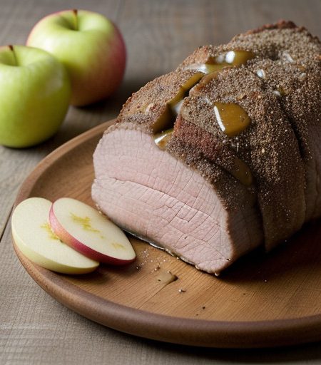 Pork With Apple-Nutmeg Sauce recipe image