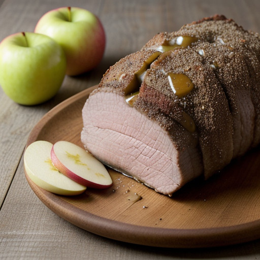 Pork With Apple-Nutmeg Sauce recipe image