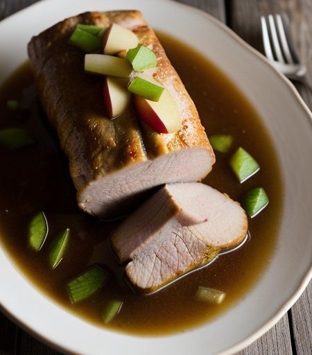 Pork With Apples, Calvados & Apple Cider recipe image