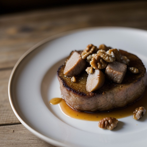 Pork With Apples & Toasted Walnuts recipe image
