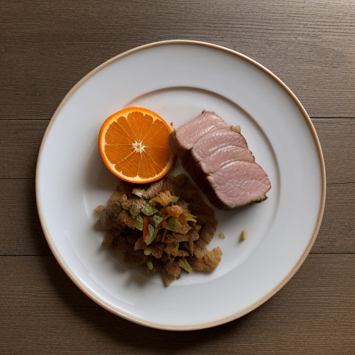 Pork With Celery & Orange recipe image
