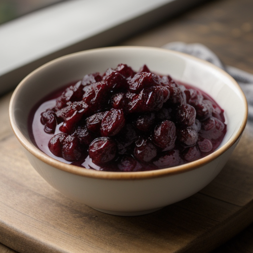 Pork With Dried Cranberry Sauce recipe image