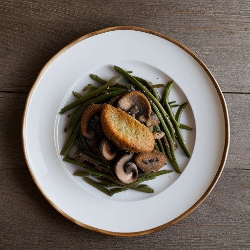 Pork With Green Beans & Mushrooms recipe image