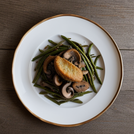 Pork With Green Beans & Mushrooms recipe image