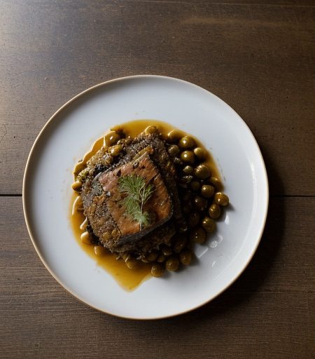 Pork With Rice & Olives recipe image