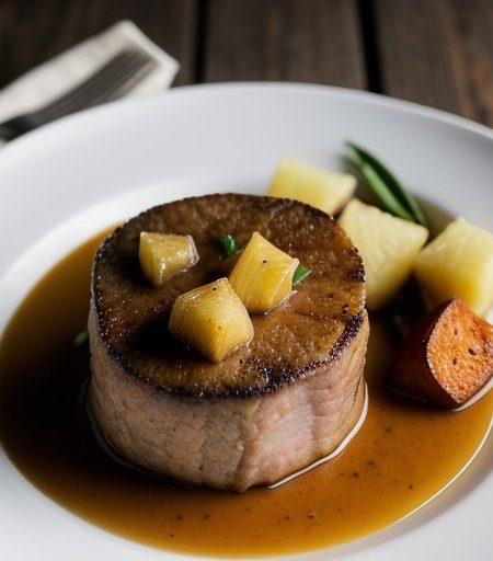 Pork With Sweet Potatoes & Pineapple recipe image