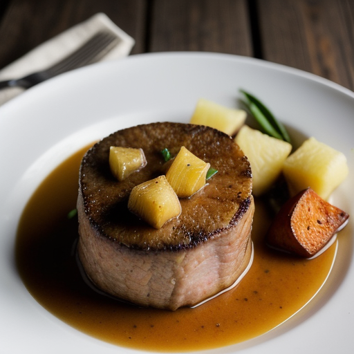 Pork With Sweet Potatoes & Pineapple recipe image