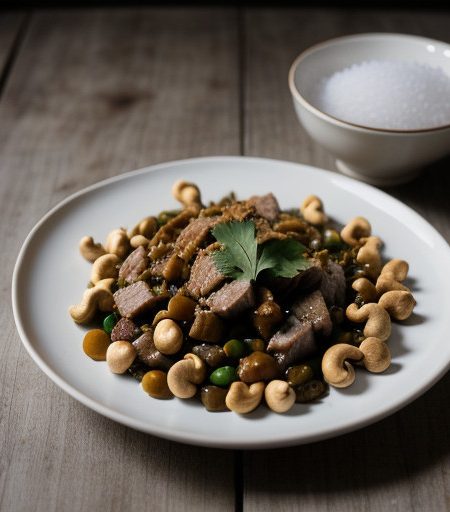 Pork With Vegetables 'N Cashews ( Mw recipe image