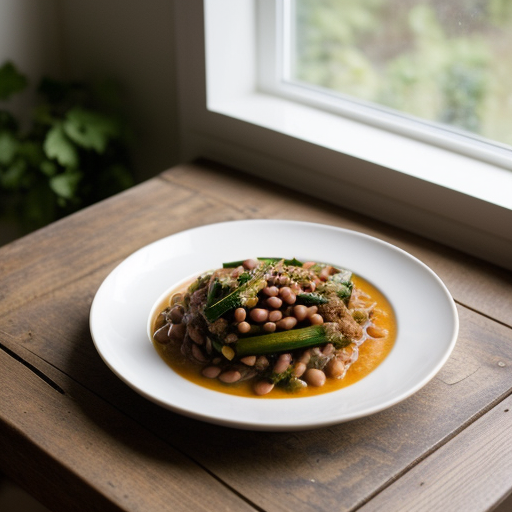 Pork and Bean or Courgette and Bean Goulash. recipe image