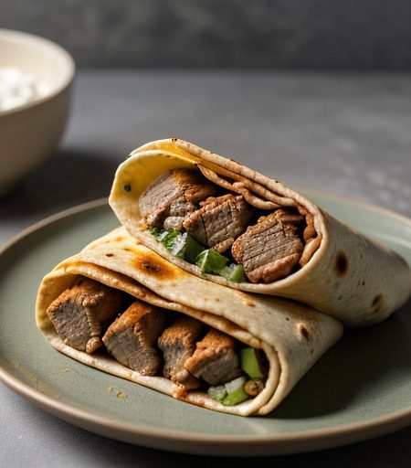 Pork and Chile Burritos recipe image