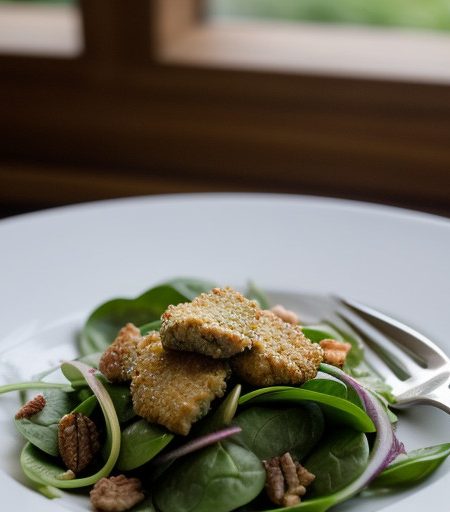 Pork and Spinach Salad recipe image