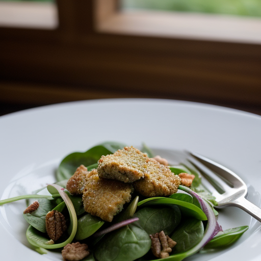 Pork and Spinach Salad recipe image