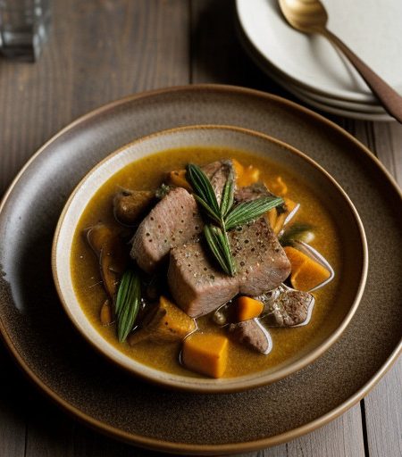Pork and Winter Squash Stew recipe image