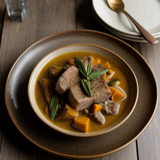 Pork and Winter Squash Stew recipe image