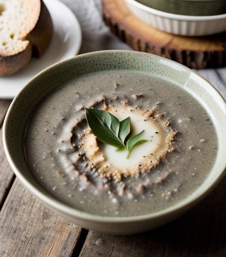 Portabella Mushroom Soup - Bon Appetit recipe image