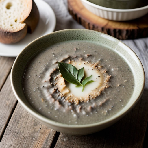 Portabella Mushroom Soup - Bon Appetit recipe image