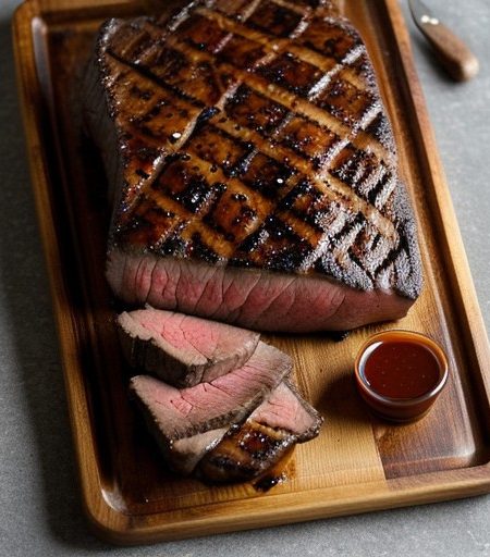 Porterhouse Steak With Hoisin Barbecue Sauce recipe image