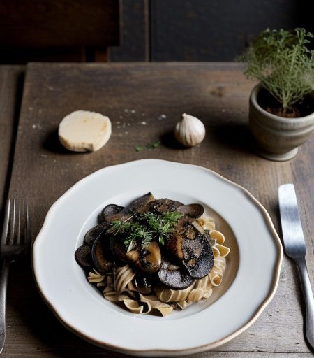 Portobello Mushrooms & Pasta recipe image