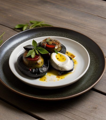 Portobellos & Roasted Peppers W/ Soy-Balsamic recipe image