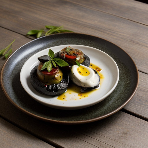 Portobellos & Roasted Peppers W/ Soy-Balsamic recipe image