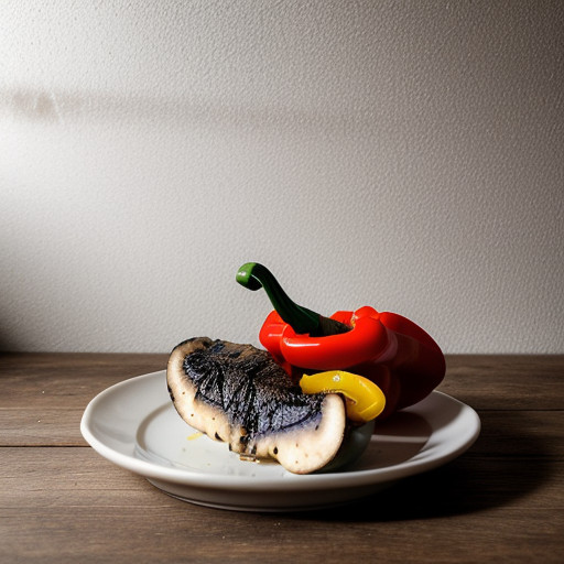 Portobellos & Roasted Peppers With Soy-Balsam recipe image