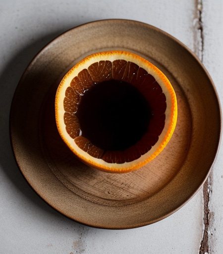 Portokalia Se Mavrothaphne - Oranges in Red Wine recipe image
