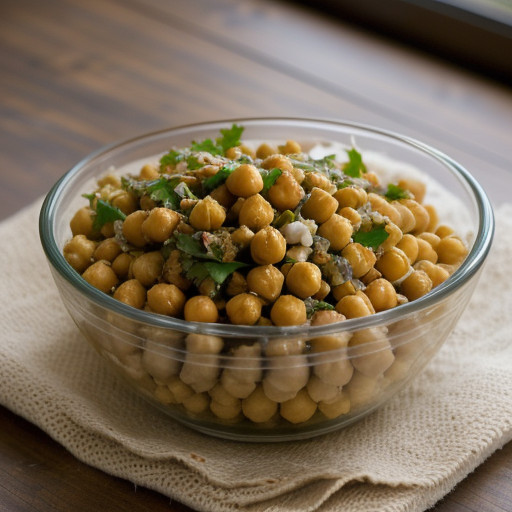 Portuguese Chickpea Salad With Roasted Garlic recipe image