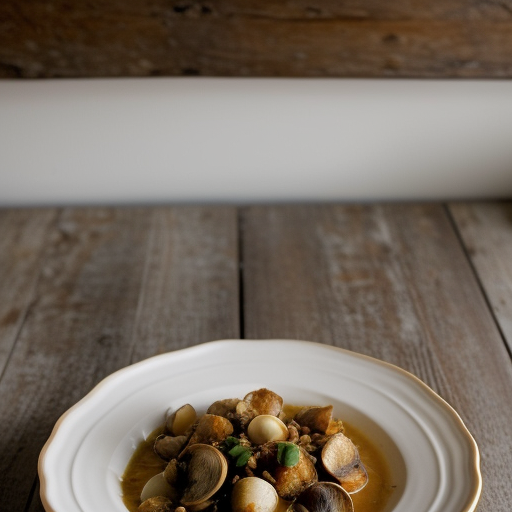 Portuguese Clam Stew With Garlic Croutons recipe image
