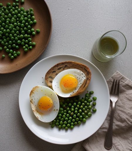 Portuguese Eggs With Peas recipe image