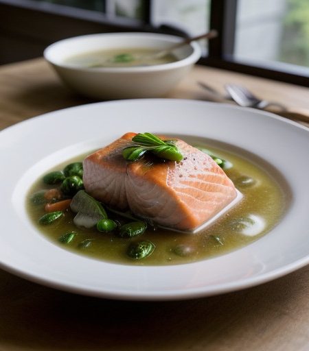 Pot Au Feu of Salmon recipe image