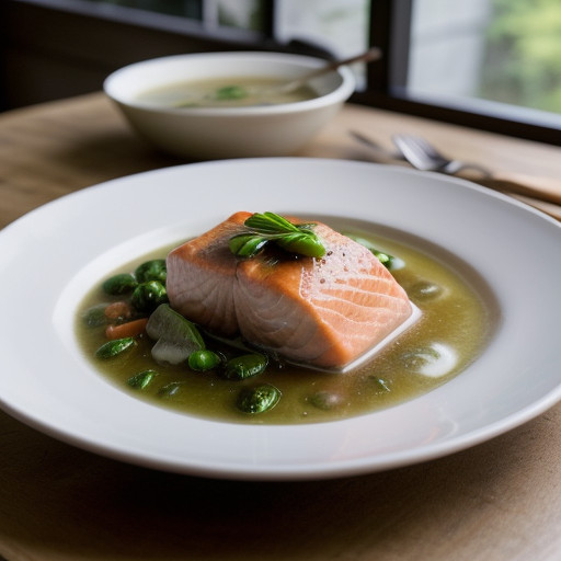 Pot Au Feu of Salmon recipe image
