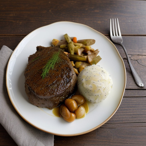 Pot Roast With Dill Pickles recipe image